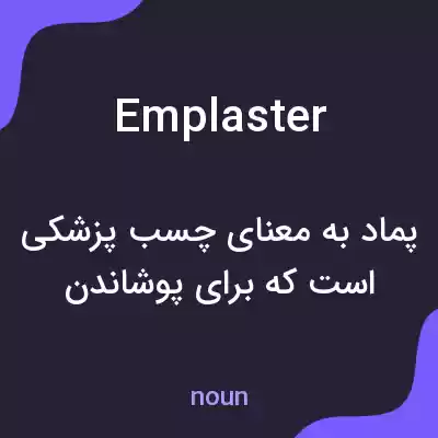 معنی emplaster به فارسی معنی emplaster به فارسی