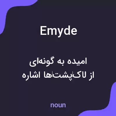 معنی emyde به فارسی معنی emyde به فارسی