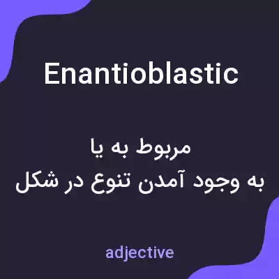 معنی enantioblastic به فارسی معنی enantioblastic به فارسی