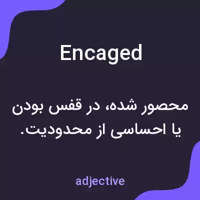 معنی encaged به فارسی معنی encaged به فارسی