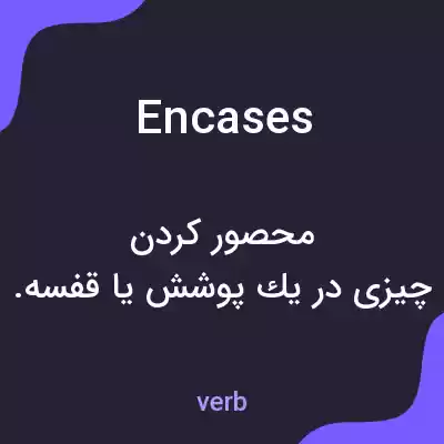 معنی encases به فارسی معنی encases به فارسی