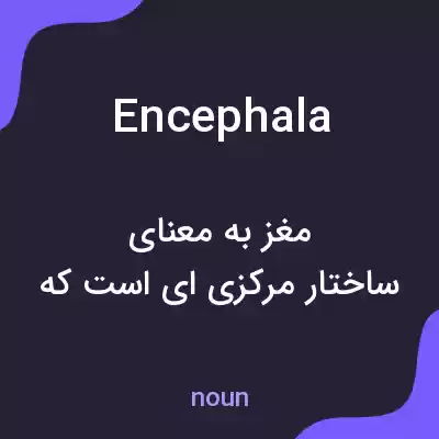 معنی encephala به فارسی معنی encephala به فارسی
