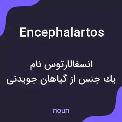 معنی encephalartos به فارسی معنی encephalartos به فارسی
