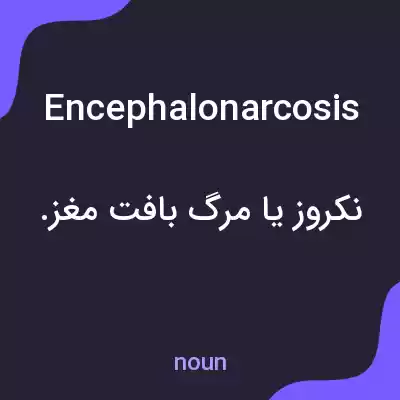 معنی encephalonarcosis به فارسی معنی encephalonarcosis به فارسی