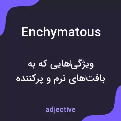 معنی enchymatous به فارسی معنی enchymatous به فارسی
