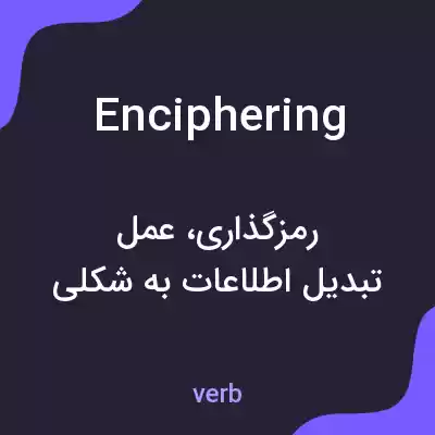 معنی enciphering به فارسی معنی enciphering به فارسی