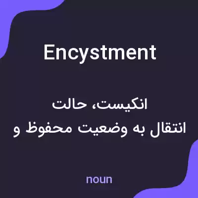 معنی encystment به فارسی معنی encystment به فارسی