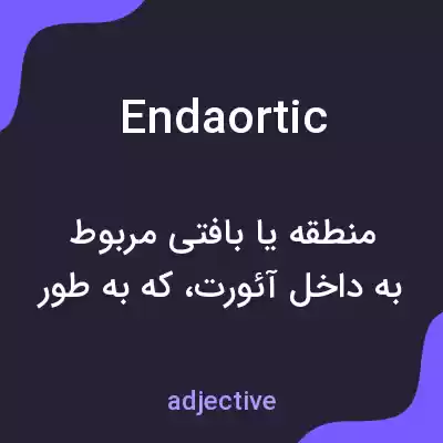 معنی endaortic به فارسی