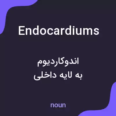 معنی endocardiums به فارسی معنی endocardiums به فارسی