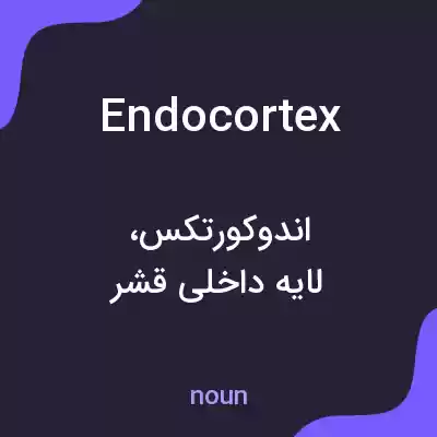 معنی endocortex به فارسی معنی endocortex به فارسی