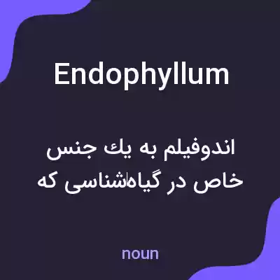 معنی endophyllum به فارسی معنی endophyllum به فارسی