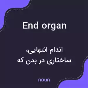 معنی end organ به فارسی معنی end organ به فارسی