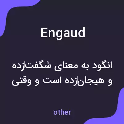 معنی engaud به فارسی معنی engaud به فارسی