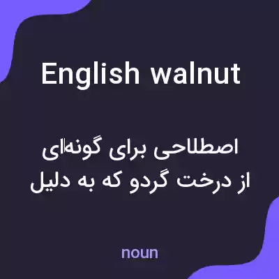معنی english walnut به فارسی معنی english walnut به فارسی
