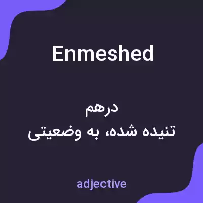 معنی enmeshed به فارسی معنی enmeshed به فارسی