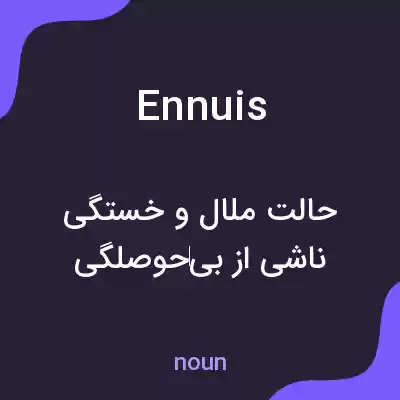معنی ennuis به فارسی معنی ennuis به فارسی