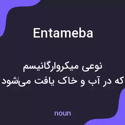 معنی entameba به فارسی معنی entameba به فارسی