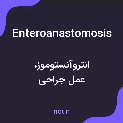 معنی enteroanastomosis به فارسی معنی enteroanastomosis به فارسی
