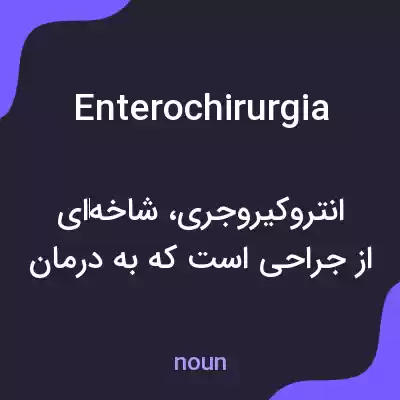 معنی enterochirurgia به فارسی معنی enterochirurgia به فارسی