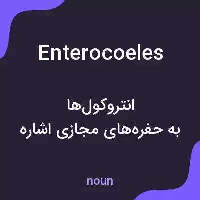 معنی enterocoeles به فارسی معنی enterocoeles به فارسی