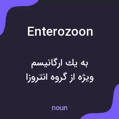 معنی enterozoon به فارسی معنی enterozoon به فارسی