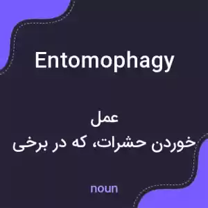 معنی entomophagy به فارسی