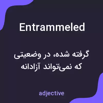 معنی entrammeled به فارسی معنی entrammeled به فارسی