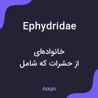 معنی ephydridae به فارسی معنی ephydridae به فارسی