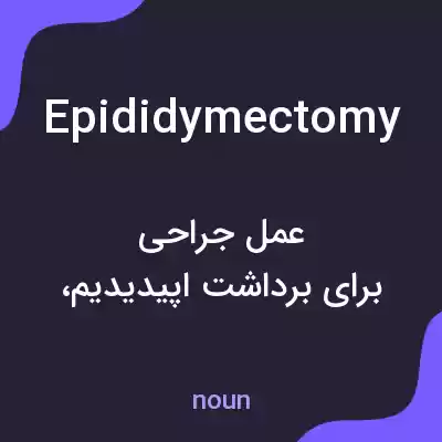 معنی epididymectomy به فارسی معنی epididymectomy به فارسی
