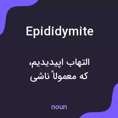 معنی epididymite به فارسی معنی epididymite به فارسی