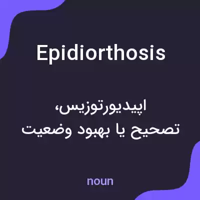 معنی epidiorthosis به فارسی معنی epidiorthosis به فارسی