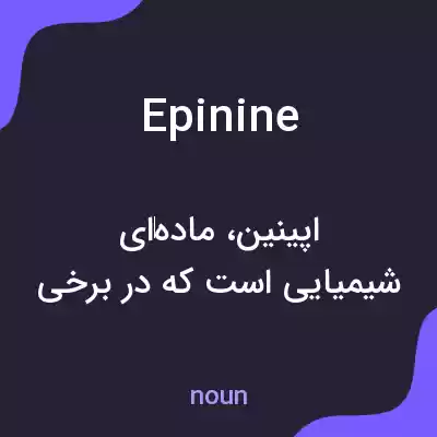 معنی epinine به فارسی معنی epinine به فارسی