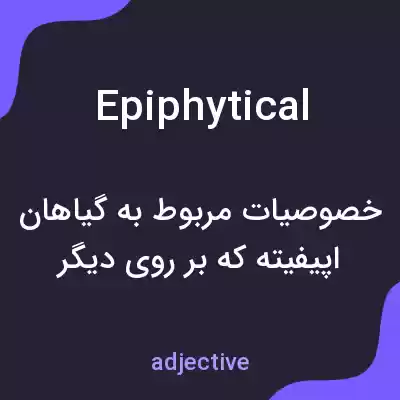 معنی epiphytical به فارسی معنی epiphytical به فارسی