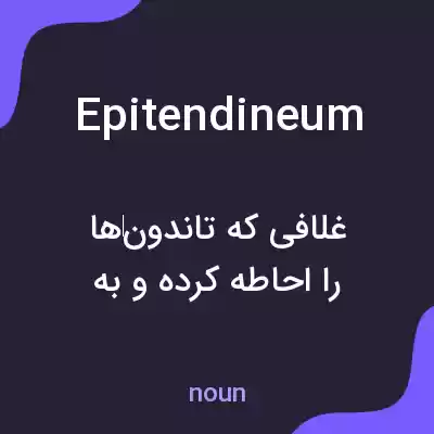 معنی epitendineum به فارسی معنی epitendineum به فارسی