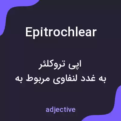 معنی epitrochlear به فارسی معنی epitrochlear به فارسی