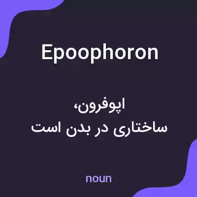 معنی epoophoron به فارسی معنی epoophoron به فارسی