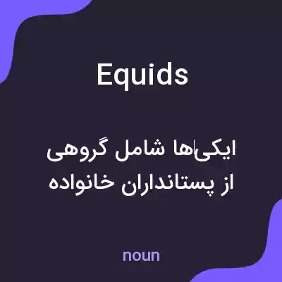 معنی equids به فارسی معنی equids به فارسی