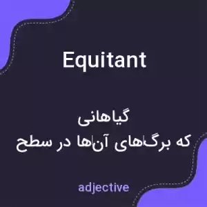 معنی equitant به فارسی معنی equitant به فارسی