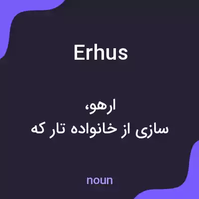معنی erhus به فارسی معنی erhus به فارسی