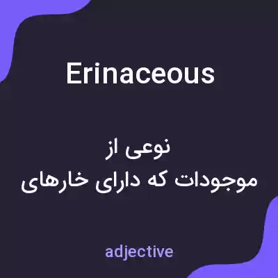 معنی erinaceous به فارسی معنی erinaceous به فارسی