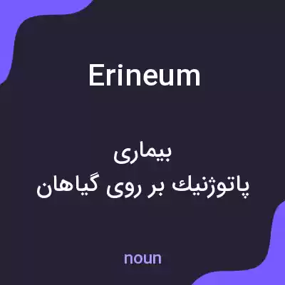 معنی erineum به فارسی معنی erineum به فارسی
