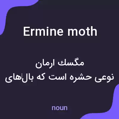 معنی ermine moth به فارسی معنی ermine moth به فارسی