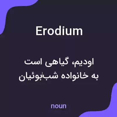 معنی erodium به فارسی معنی erodium به فارسی