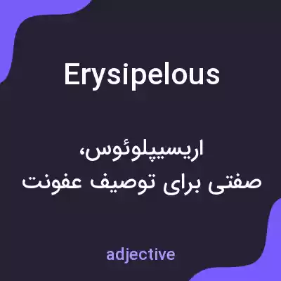معنی erysipelous به فارسی معنی erysipelous به فارسی