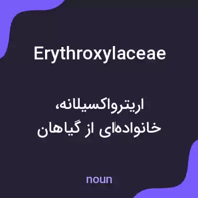 معنی erythroxylaceae به فارسی معنی erythroxylaceae به فارسی