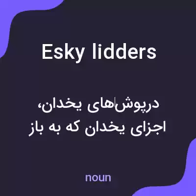 معنی esky lidders به فارسی معنی esky lidders به فارسی