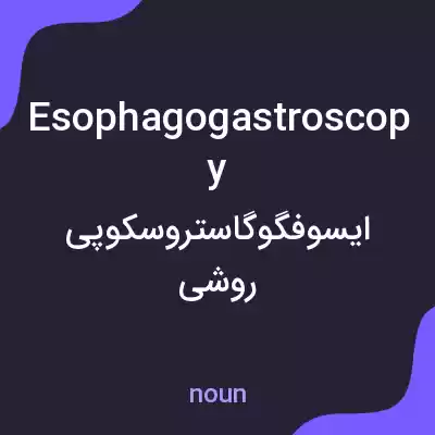 معنی esophagogastroscopy به فارسی معنی esophagogastroscopy به فارسی