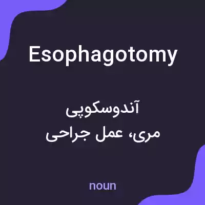 معنی esophagotomy به فارسی معنی esophagotomy به فارسی