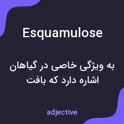 معنی esquamulose به فارسی معنی esquamulose به فارسی