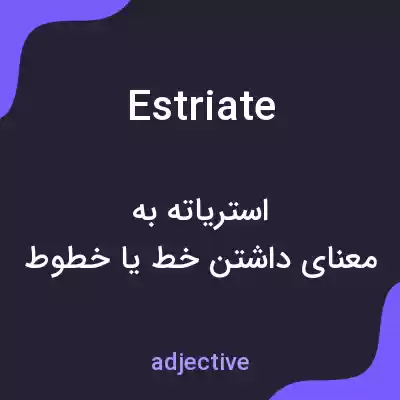 معنی estriate به فارسی معنی estriate به فارسی